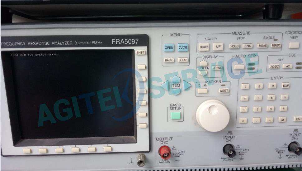 NF频率特性分析仪FRA5097开机报错维修